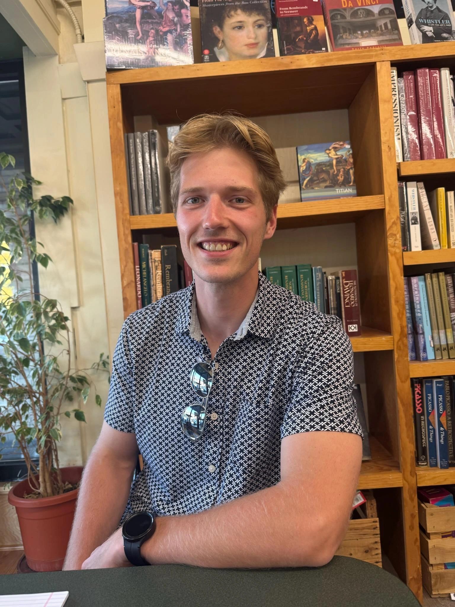 Andrew-Portrait With our rand change, we changed our logo. This symbol is based off the 40 foot cross on the outside of the church building. We the people make up the pieces of the church which is the body of Christ according to Ephesians.