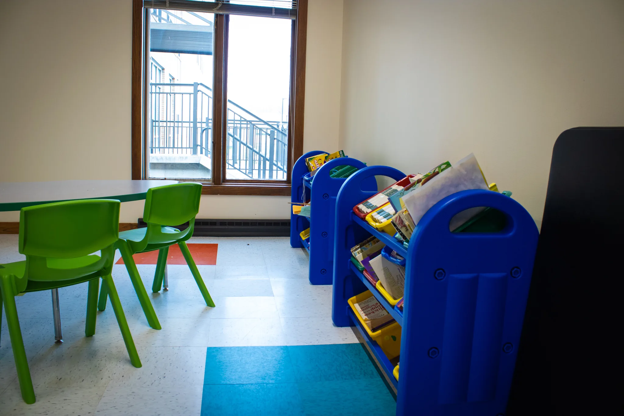 This photo is of the children's room at University Church in Kent. The church has a program for kids during and after church along with during the week.