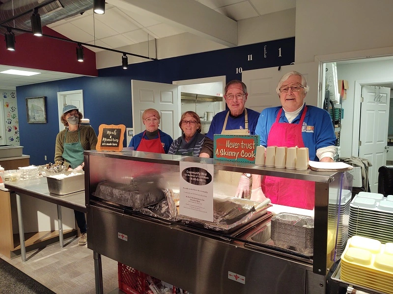 University Church of Kent, OH is seen volunteering at the local soup kitchen in Portage County.