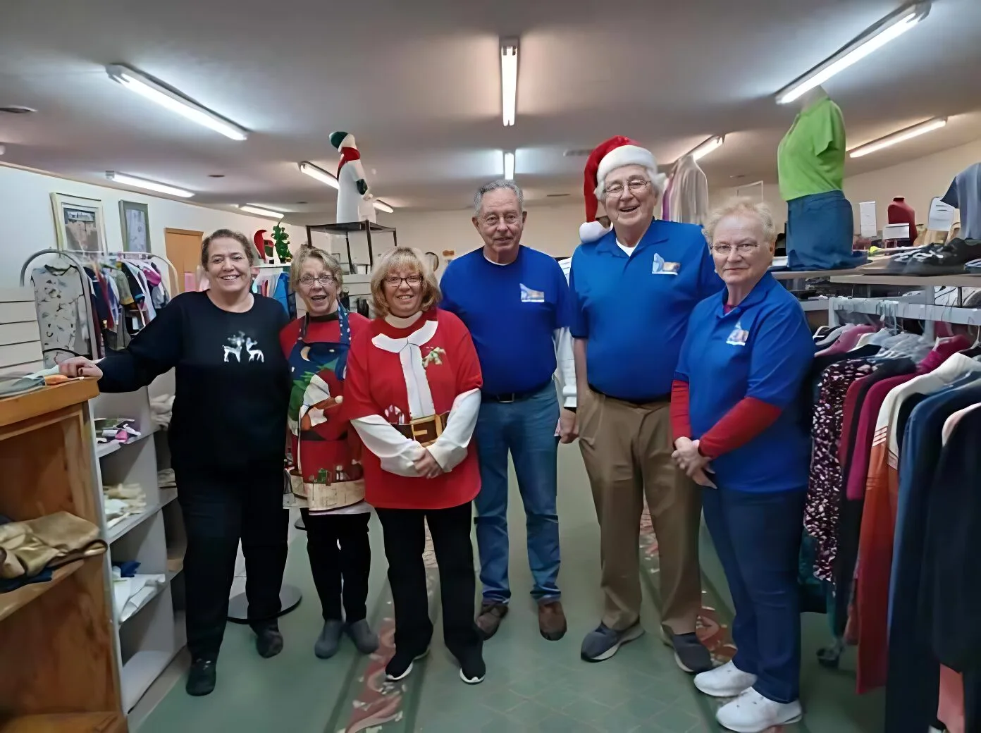 Church volunteers can be found at Portage County Clothing Center in Ravenna, Ohio. They are volunteering their time to help people in need.